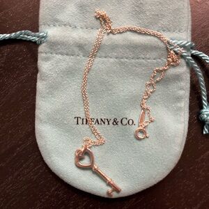 Tiffany & Co. Silver Heart Key Pendant